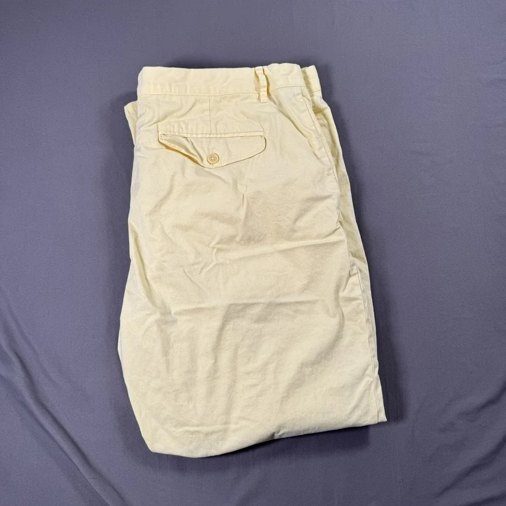 Bonobos Pants Mens 40x30 Yellow Athletic Fit Stretch Chino Casual Lightweight